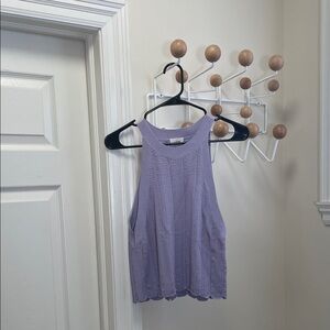 Aritzia - Wilfred - Crevier Knit Top - Purple - M